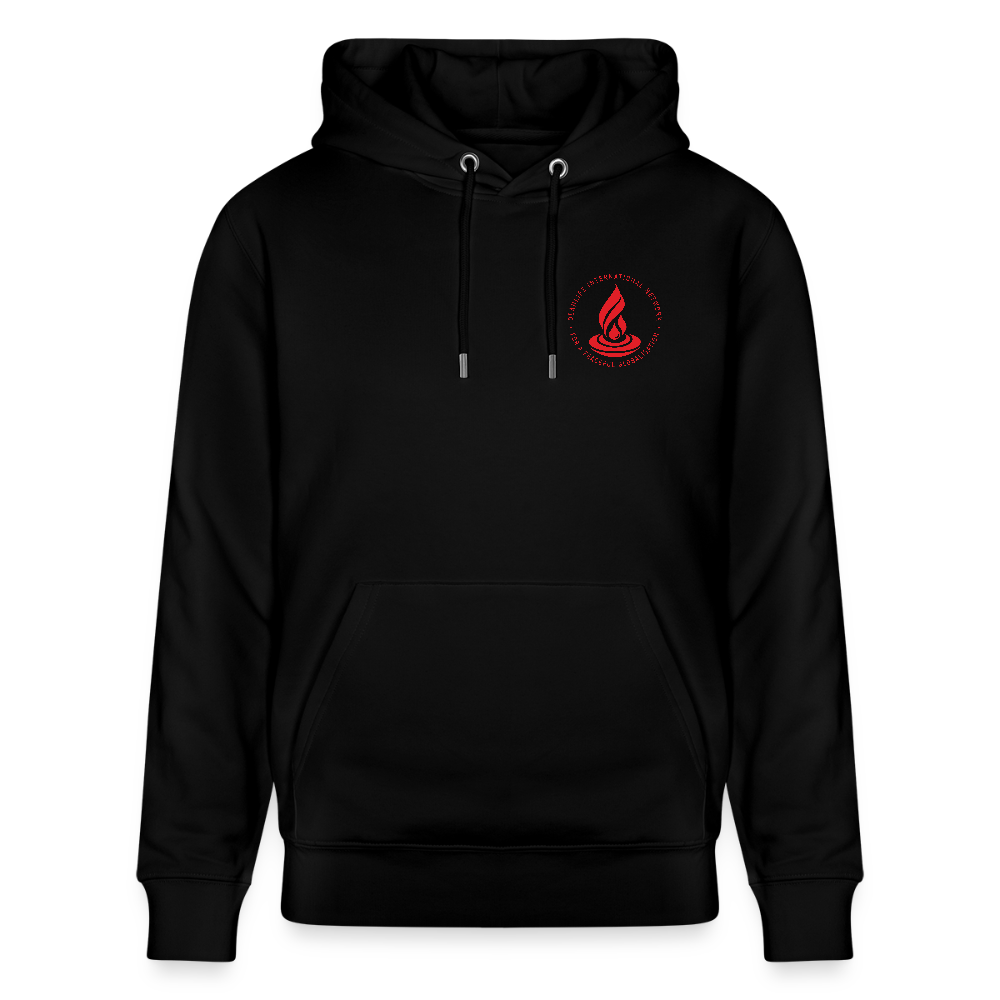 PART OF THE NETWORK - Unisex Organic Hoodie - Direct printing - black