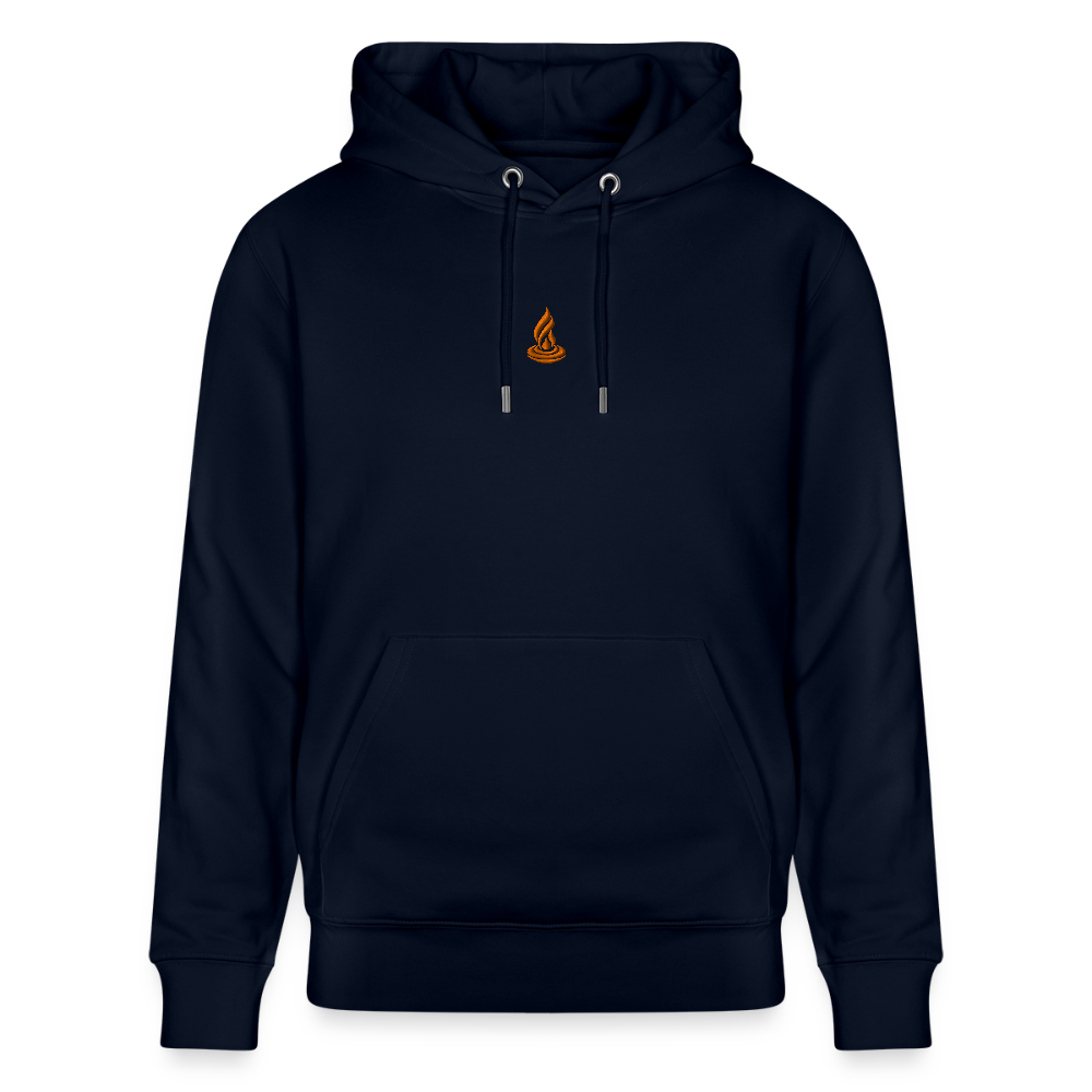 ORANGE FLAME - CRUISER Unisex Organic Hoodie - navy