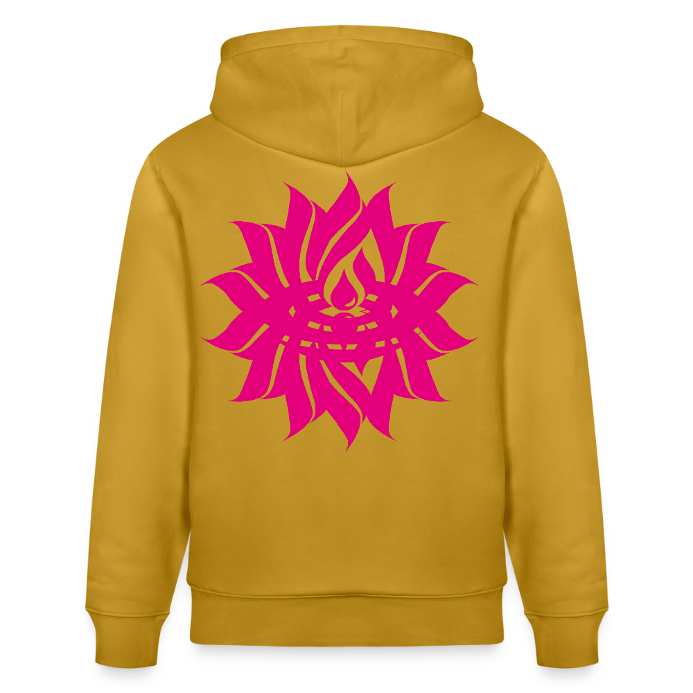 IN MY HOUSE - Unisex Organic Hoodie - Direct printing front and back - ochre