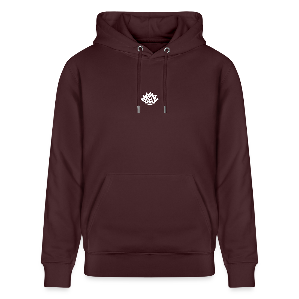 IN MY HOUSE - Unisex Organic Hoodie - Direct printing front and back - maroon