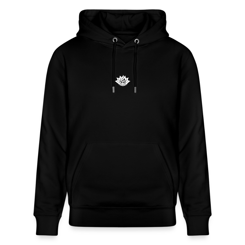 IN MY HOUSE - Unisex Organic Hoodie - Direct printing front and back - black