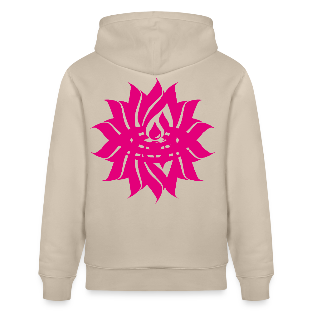 IN MY HOUSE - Unisex Organic Hoodie - Direct printing front and back - beige