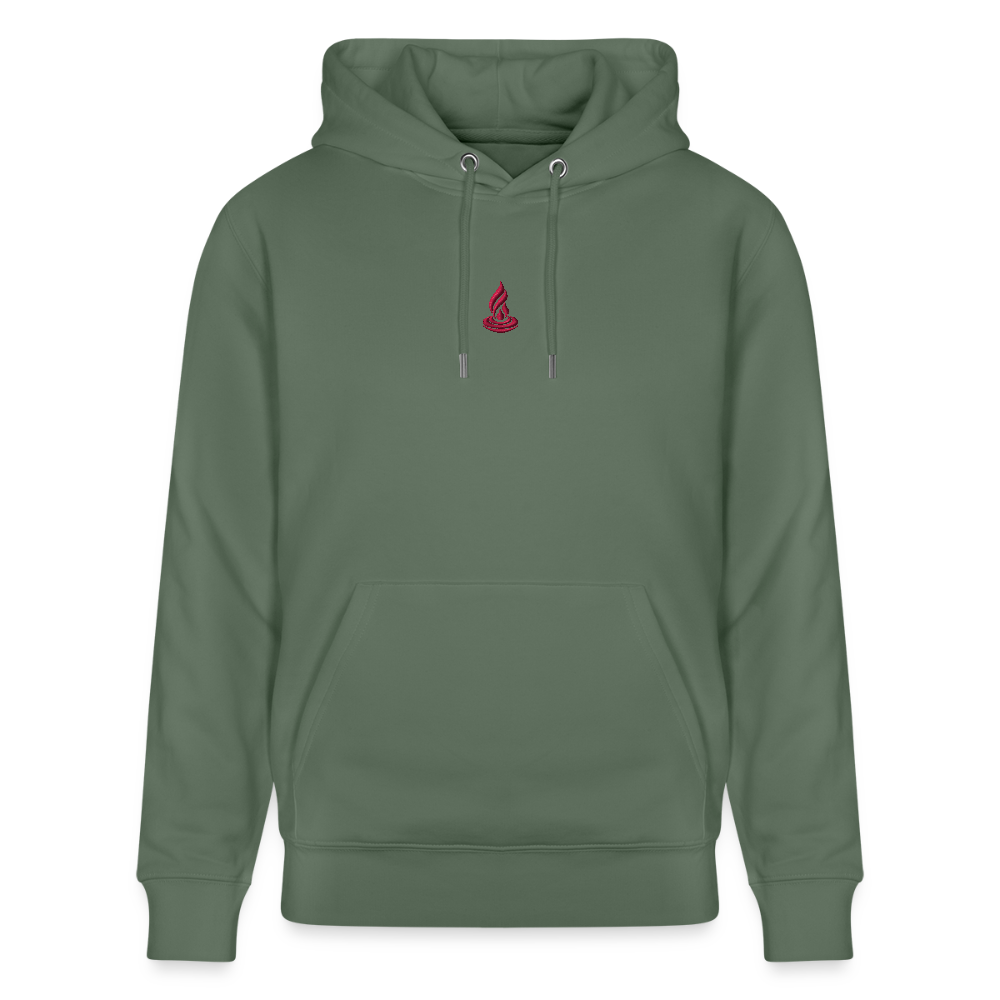 PINK FLAME - Unisex Organic Hoodie - cypress green