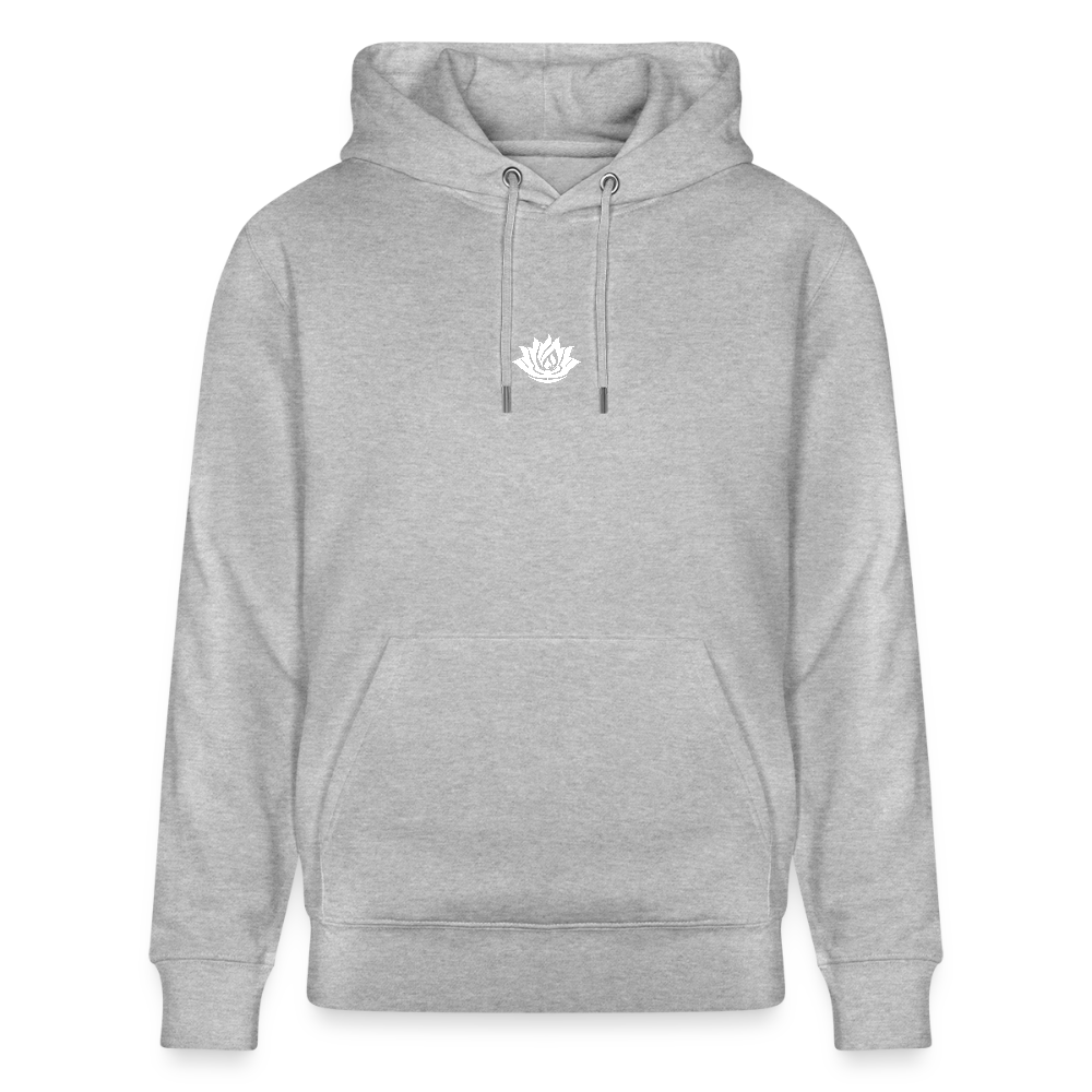 IN MY HOUSE - Unisex Organic Hoodie - Direct printing front and back - heather grey