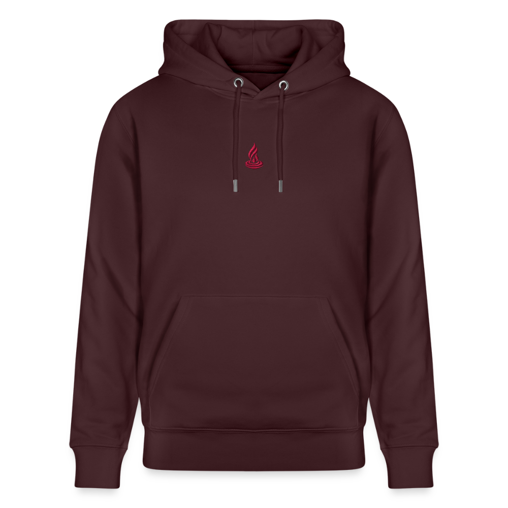 PINK FLAME - Unisex Organic Hoodie - maroon