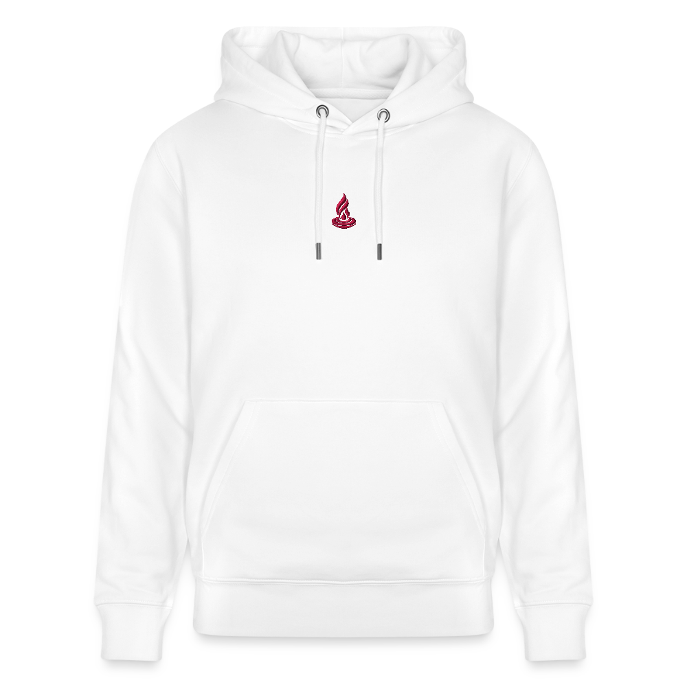 PINK FLAME - Unisex Organic Hoodie - white