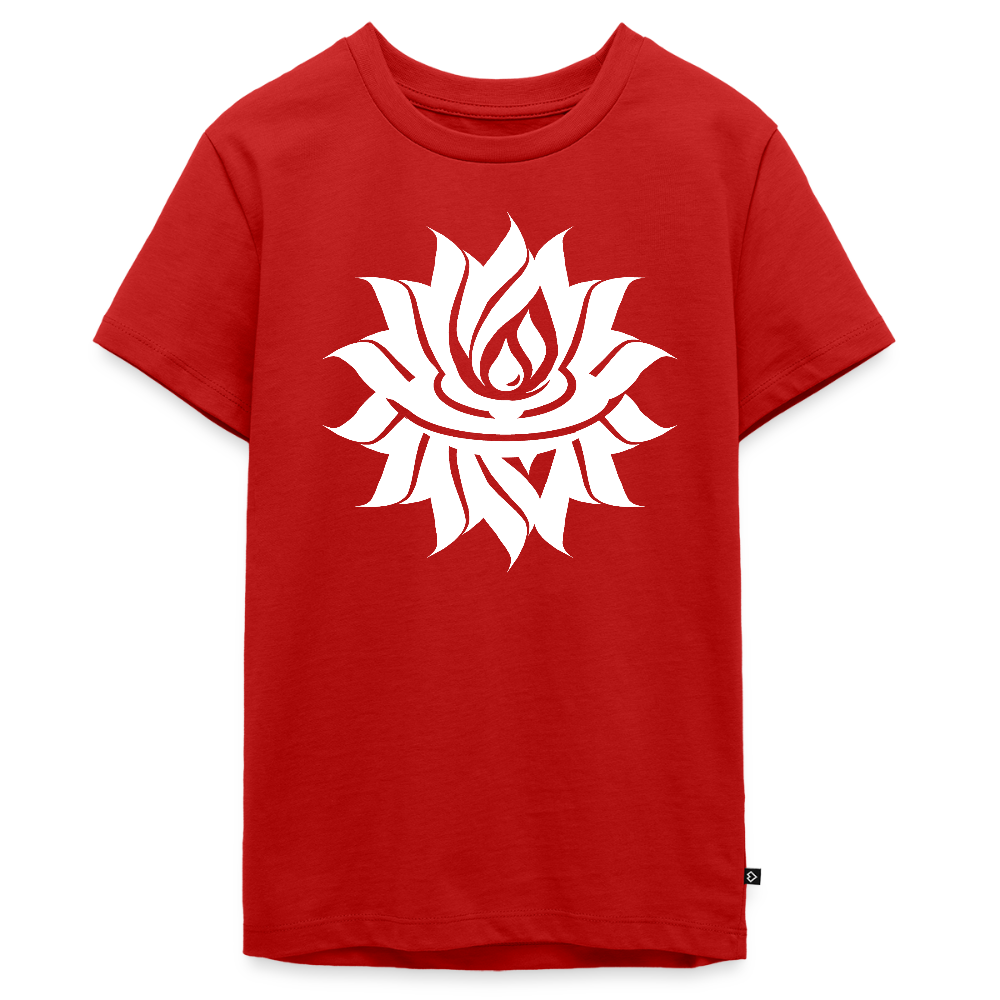 BLOSSOM WHITE - Teenager Premium T-Shirt - Direct printing - red