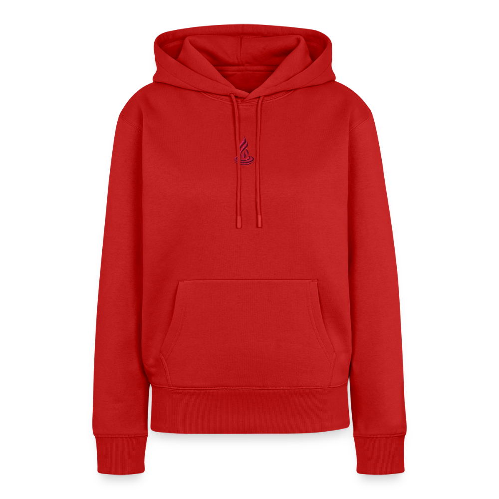 PINK FLAME - Women’s Premium Hoodie Thin - Embroidery - red