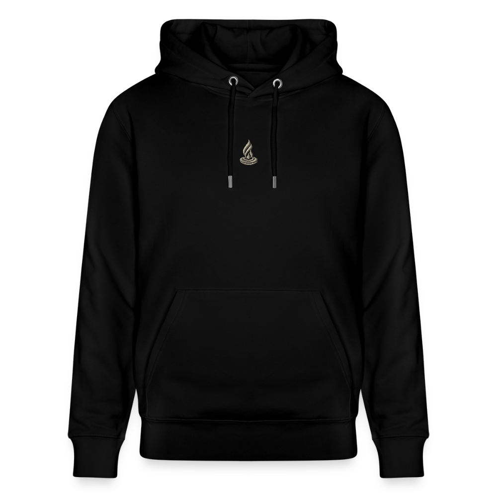 GOLDEN BEIGE FLAME - CRUISER Unisex Organic Hoodie - black