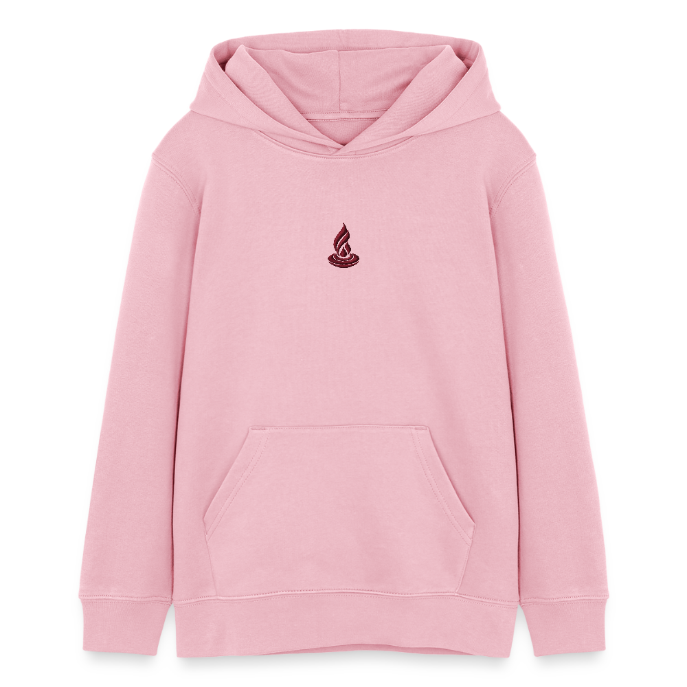 RED FLAME - Cruiser Teen Organic Hoodie - cotton pink