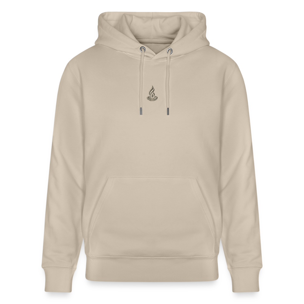 GOLDEN BEIGE FLAME - CRUISER Unisex Organic Hoodie - beige