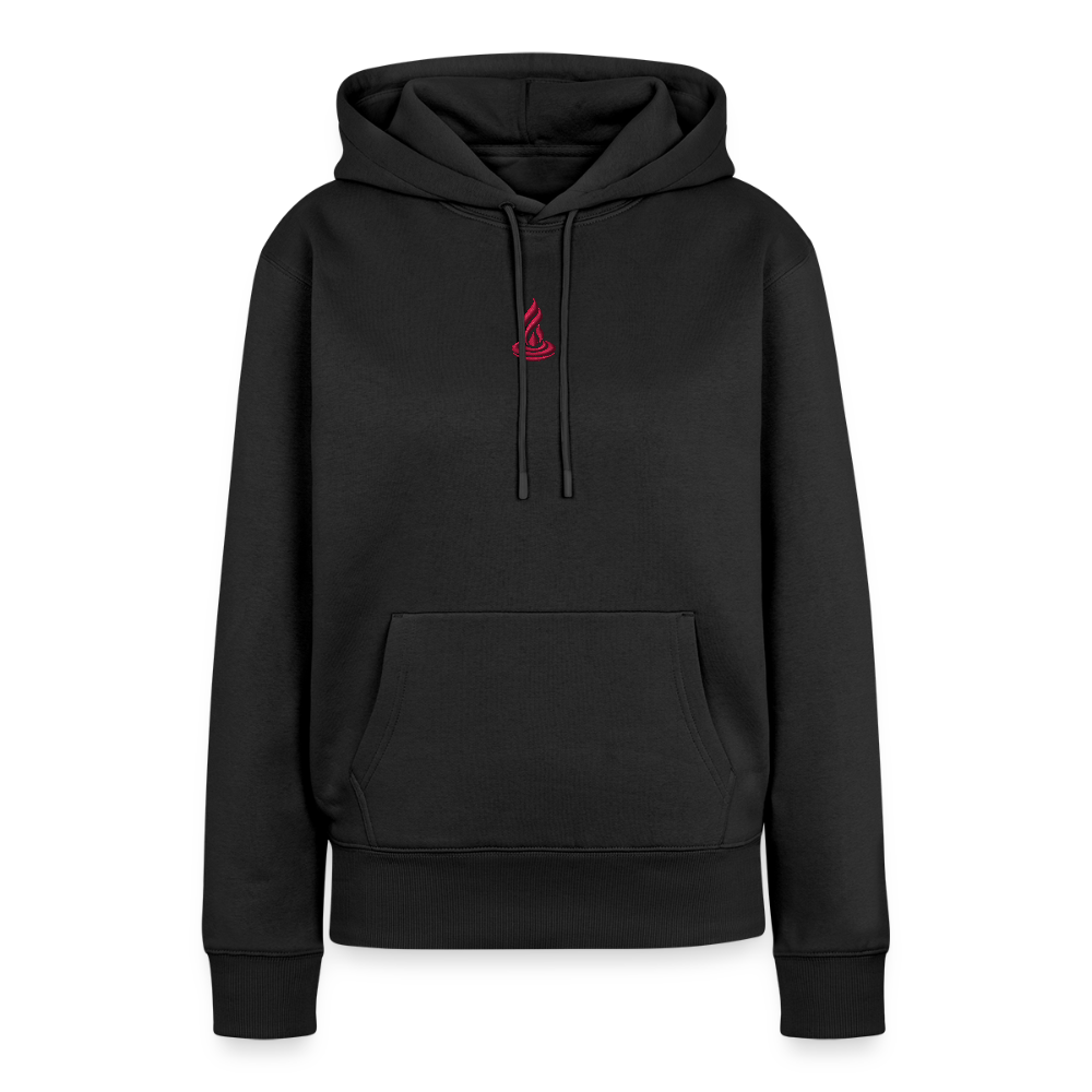 PINK FLAME - Women’s Premium Hoodie Thin - Embroidery - black