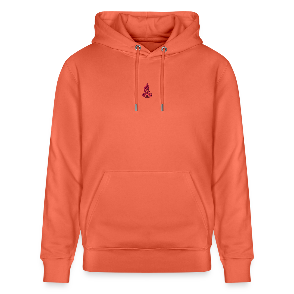 PINK FLAME - Unisex Organic Hoodie - light red