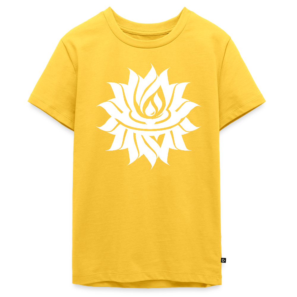 BLOSSOM WHITE - Teenager Premium T-Shirt - Direct printing - yellow