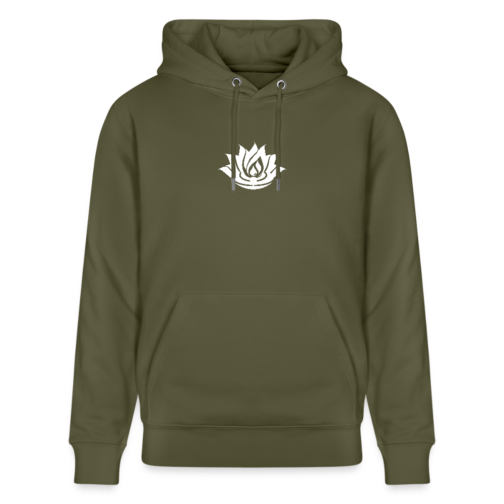 IN MY HOUSE - Unisex Organic Hoodie - Direct printing - khaki green