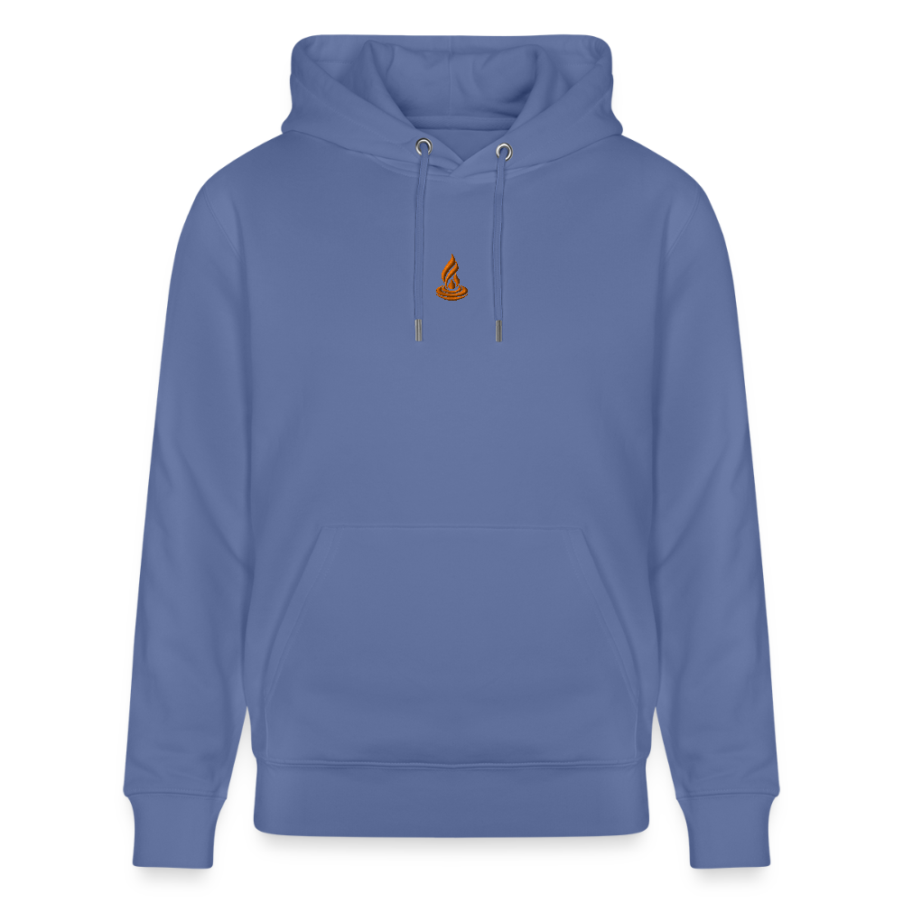 ORANGE FLAME - CRUISER Unisex Organic Hoodie - bright blue