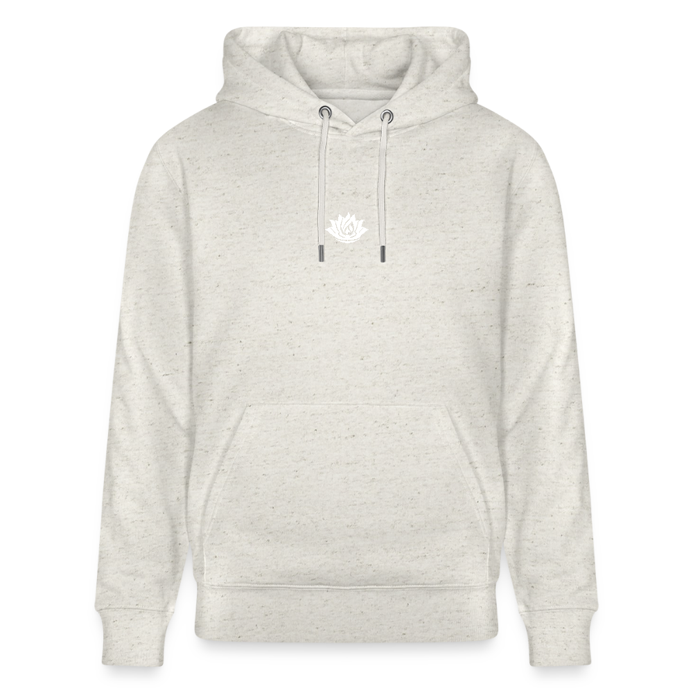 IN MY HOUSE - Unisex Organic Hoodie - Direct printing front and back - heather oatmeal