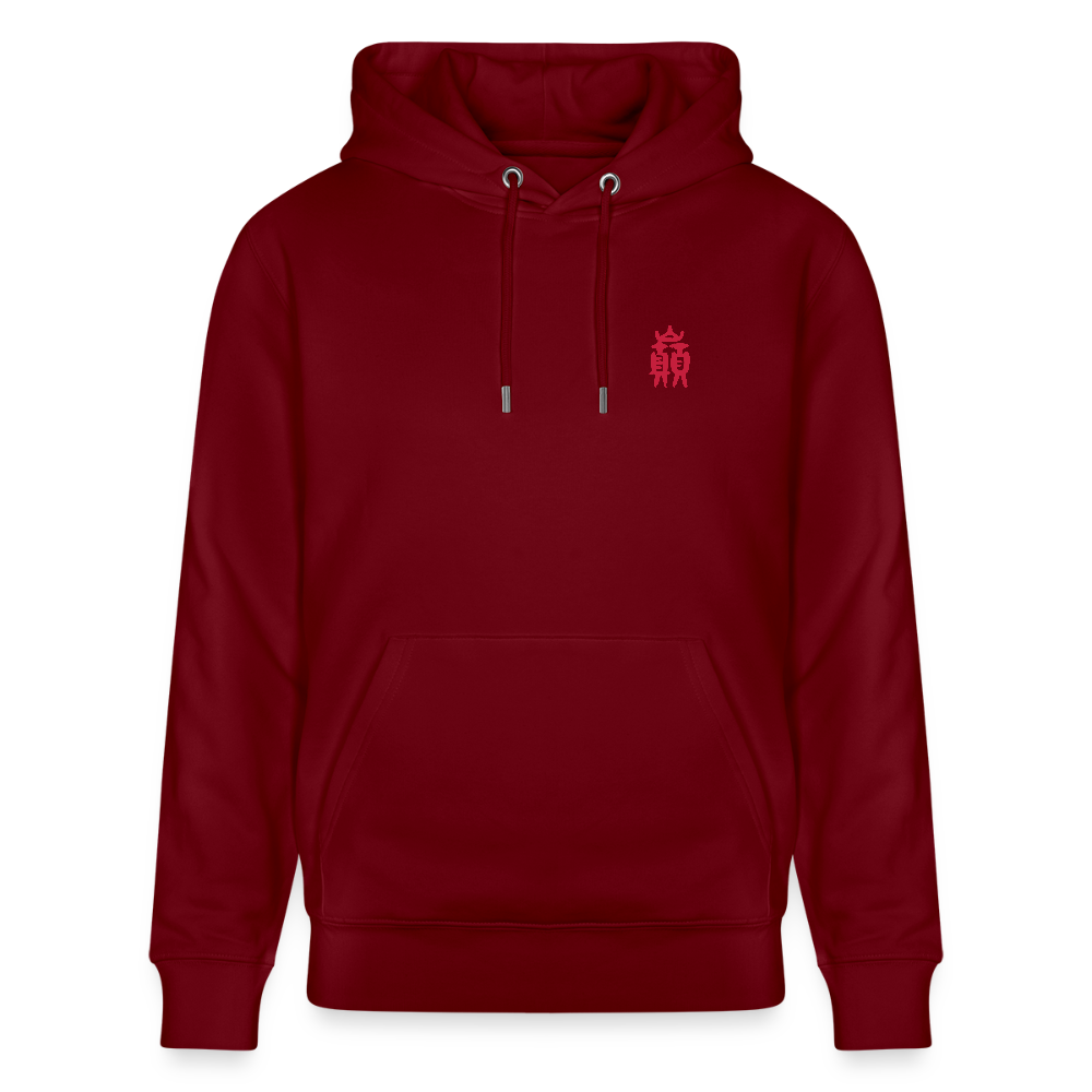 MASTER LI'S EXERCISES - Unisex Organic Hoodie - Direct printing - burgundy