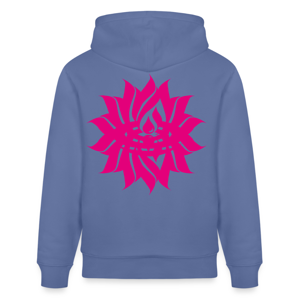 IN MY HOUSE - Unisex Organic Hoodie - Direct printing front and back - bright blue