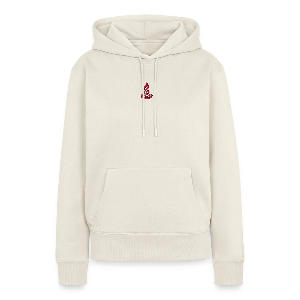 PINK FLAME - Women’s Premium Hoodie Thin - Embroidery - off white